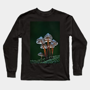 mushrooms in the forest Long Sleeve T-Shirt